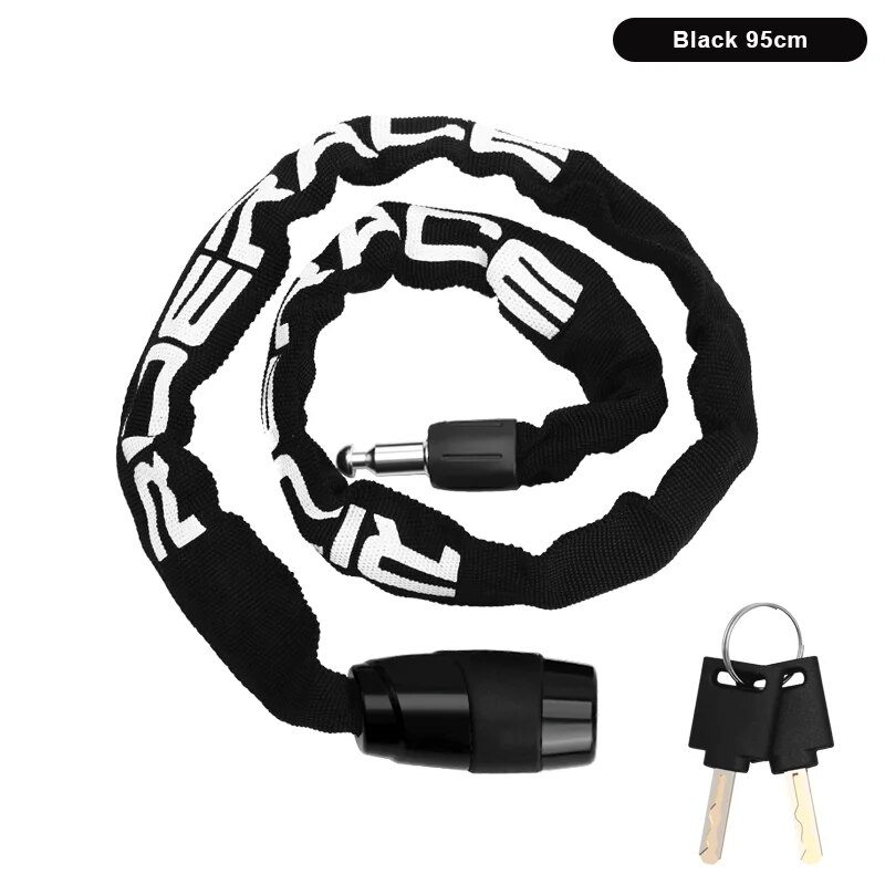Cable Lock Combination - RIDERACE Bicycle Chain Lock Portable Anti-theft