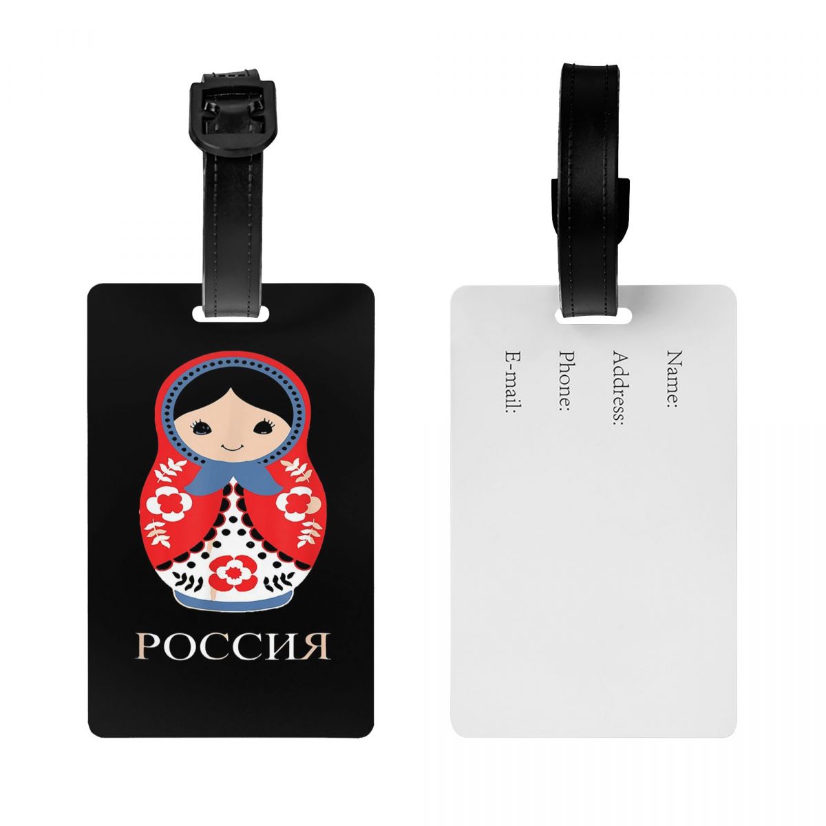 Travel Accessories Name - Russian Doll Matryoshka Luggage Tags Suitcase