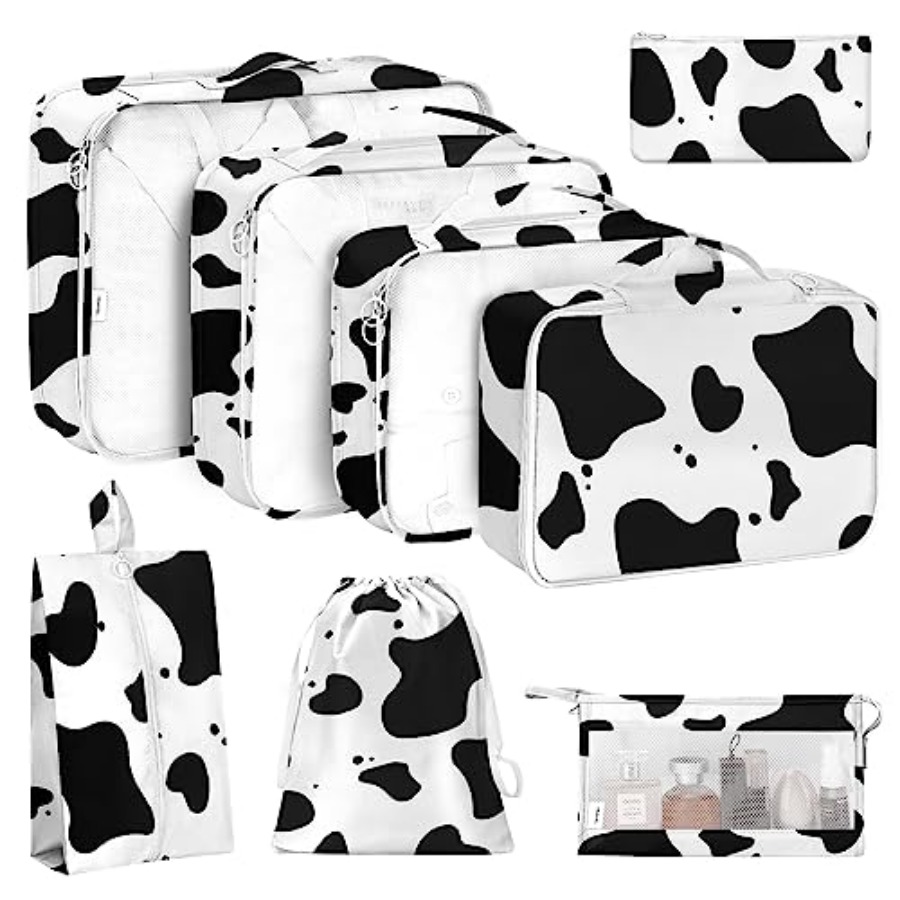 Travel Accessories Bag - 8 Set Packing Cubes for Travel,