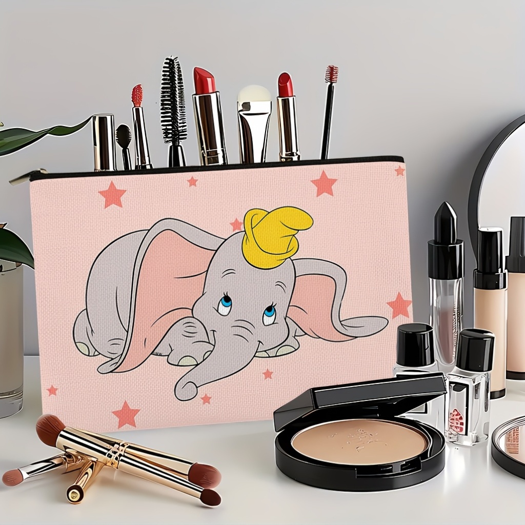 Travel Accessories Pouch - 1pc Dumbo Cute Lying Print Cosmetic