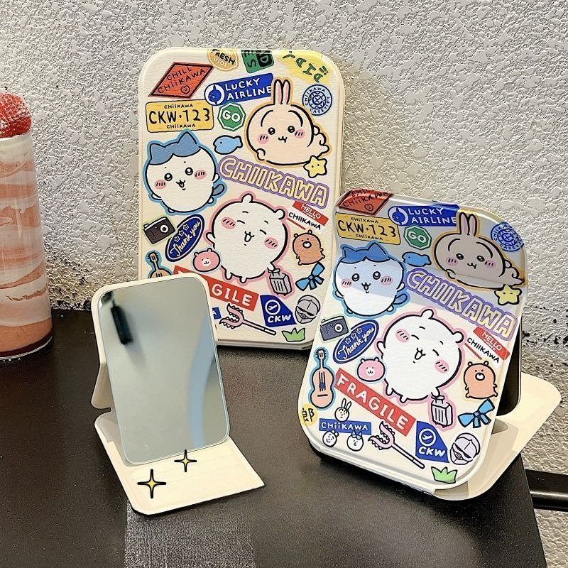 Travel Accessories For Girls - Ckw Foldable Makeup Mirror Cute Usagi