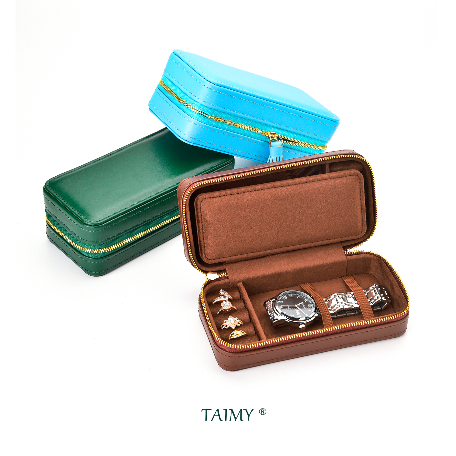 Luxury Pu Leather Jewelry Box  - Travel Jewellery & Accessories Organiser avaliação e preço