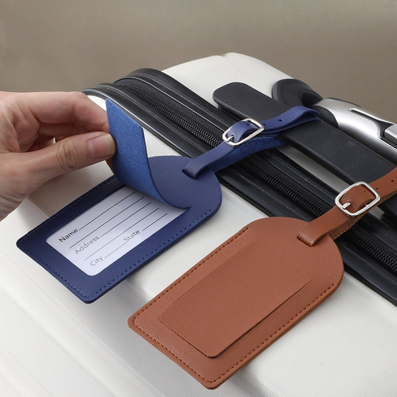 Women Men Luggage Tags PU Leat - Travel Accessories Name avaliação e preço
