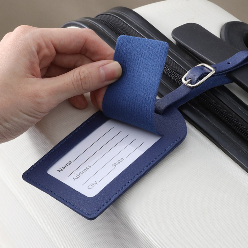 Women Men Luggage Tags PU Leat - Travel Accessories Name avaliação e preço