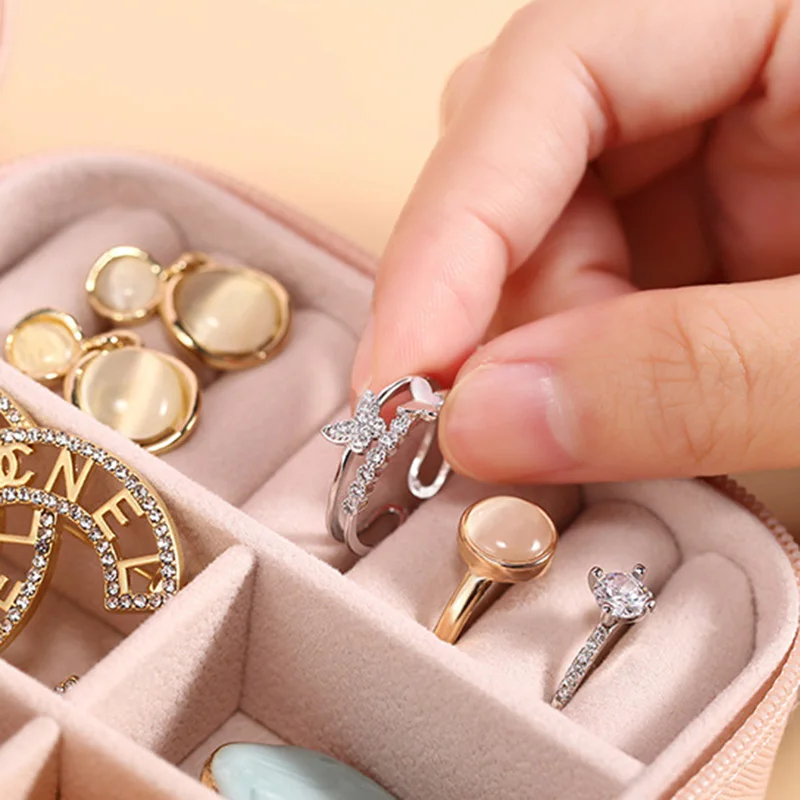 Purple Letters Jewelry Box Wed - Travel Jewellery & Accessories Organiser avaliação e preço