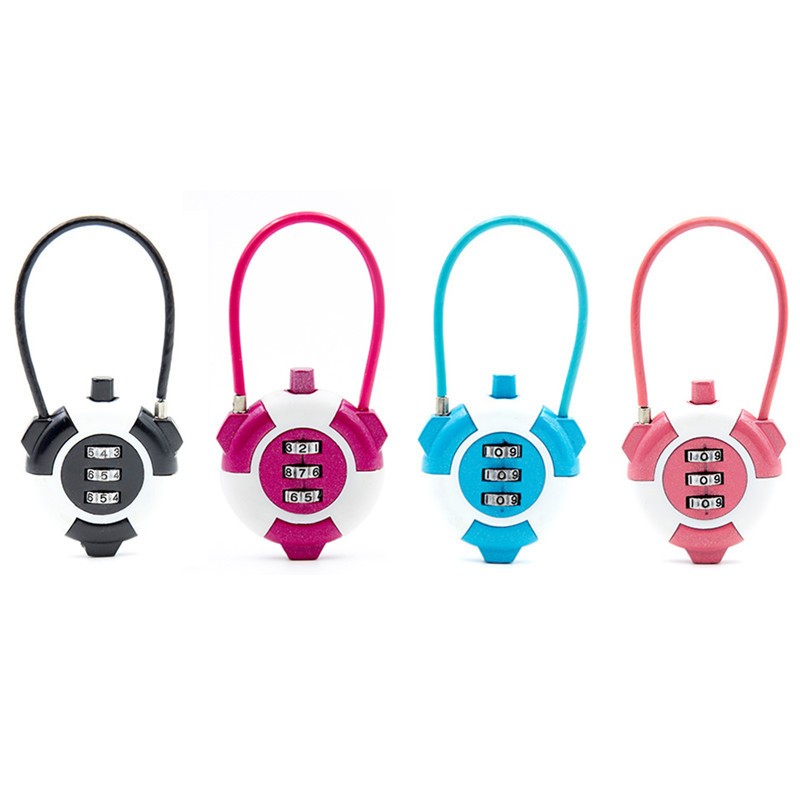 3 Digit Combination Cable Lock - Cable Lock Combination avaliação e preço