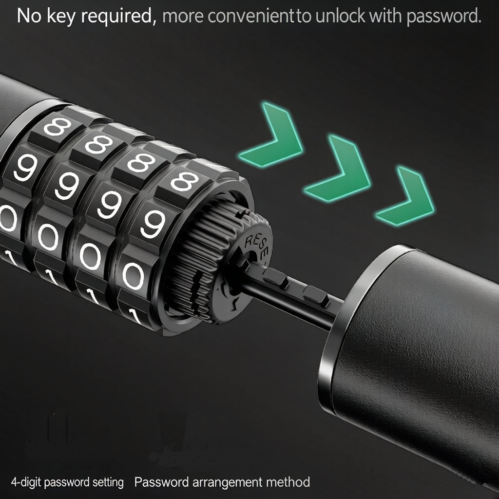 Steel Cable Helmet Lock for Bi - Cable Lock Combination avaliação e preço