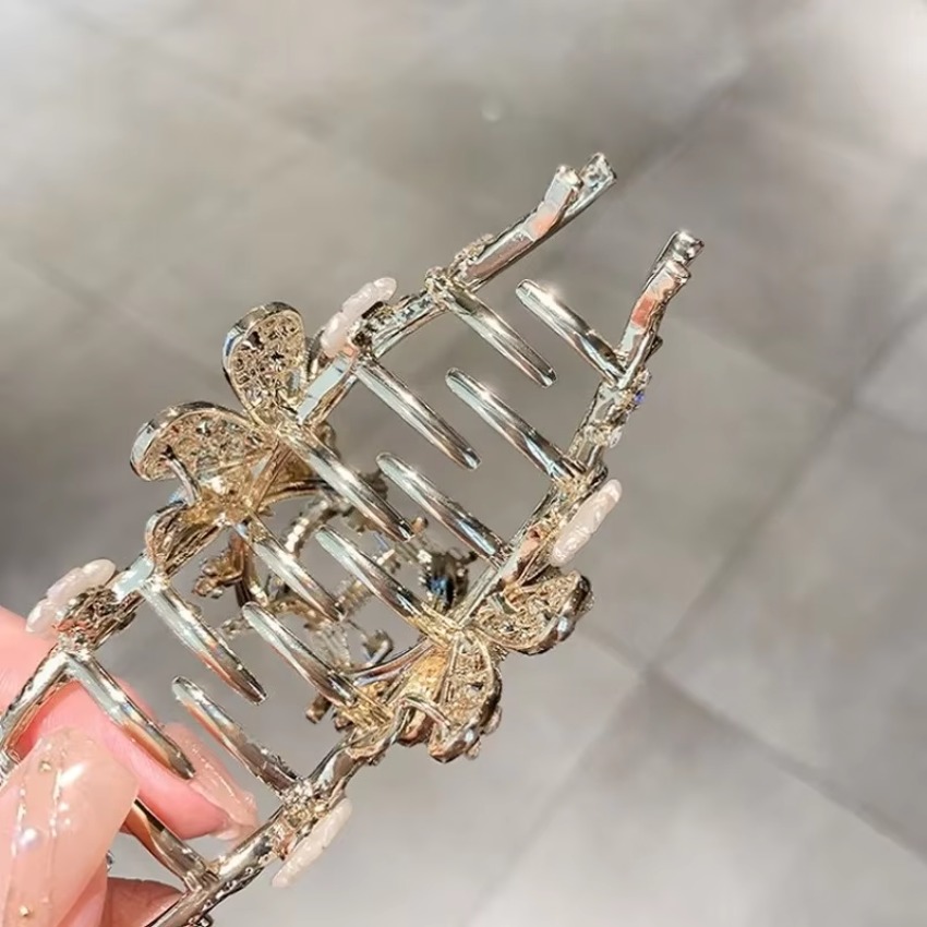 1 Pcs Metal Hair Claw Pearl Ha - Travel Accessories For Girls avaliação e preço