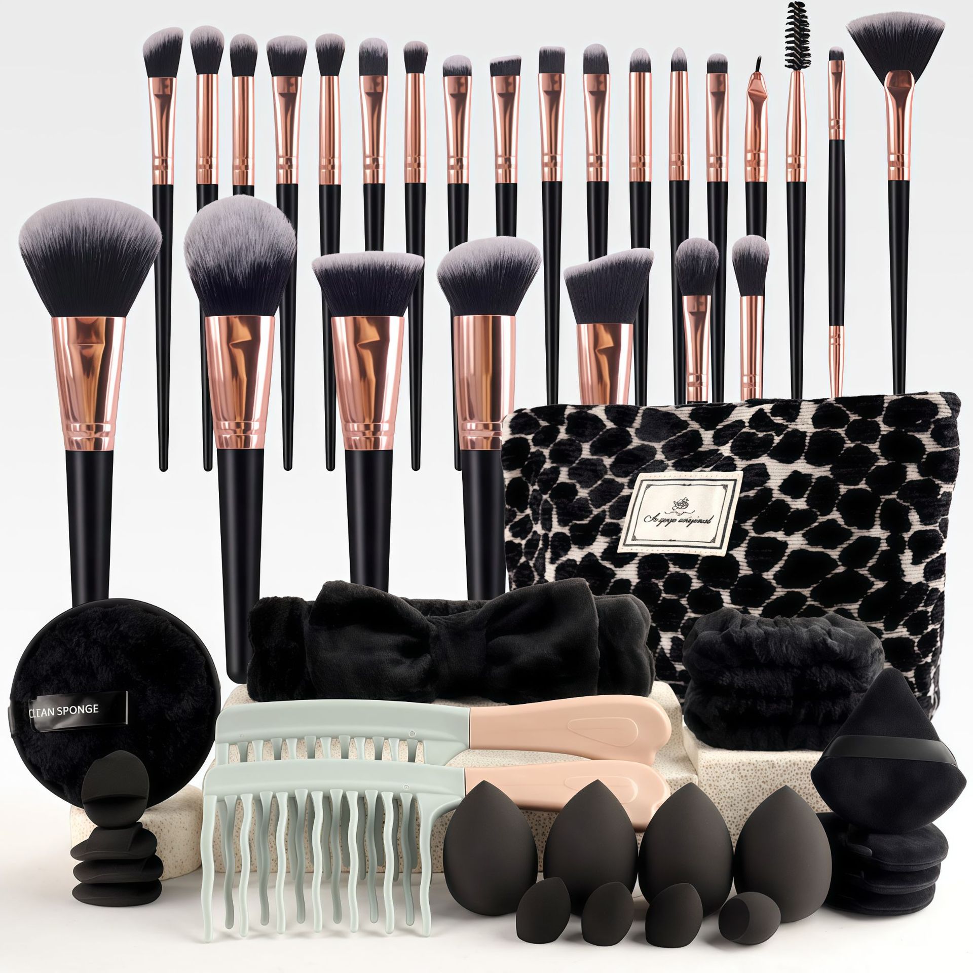 Makeup Brush Set Chic Fragranc - Travel Accessories Bag avaliação e preço
