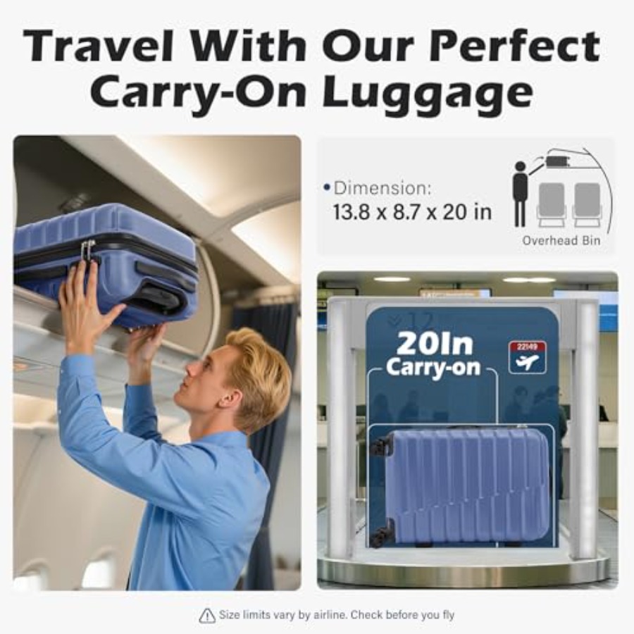 Carry On Luggage Airline Appro - Travel Lock Tsa Approved avaliação e preço