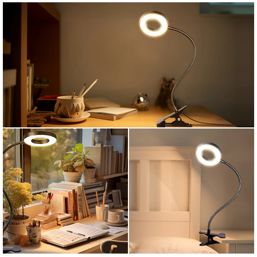 48 LEDs Clip on Desk Lamp 360° - Book Light Flexible avaliação e preço