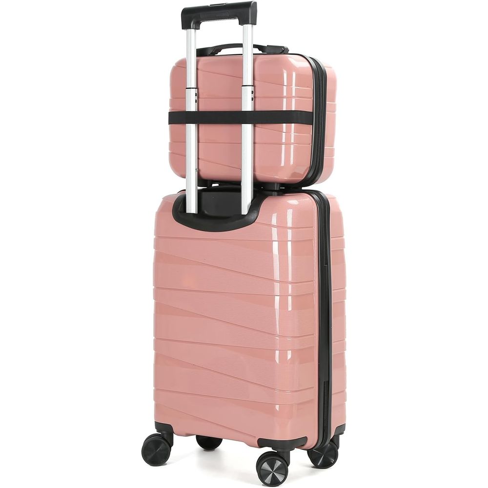 Compact 2-Piece Luggage Set wi - Travel Lock Tsa Approved avaliação e preço