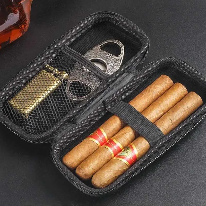 Portable Cigar Case EVA Light  - Travel Accessories Pouch avaliação e preço