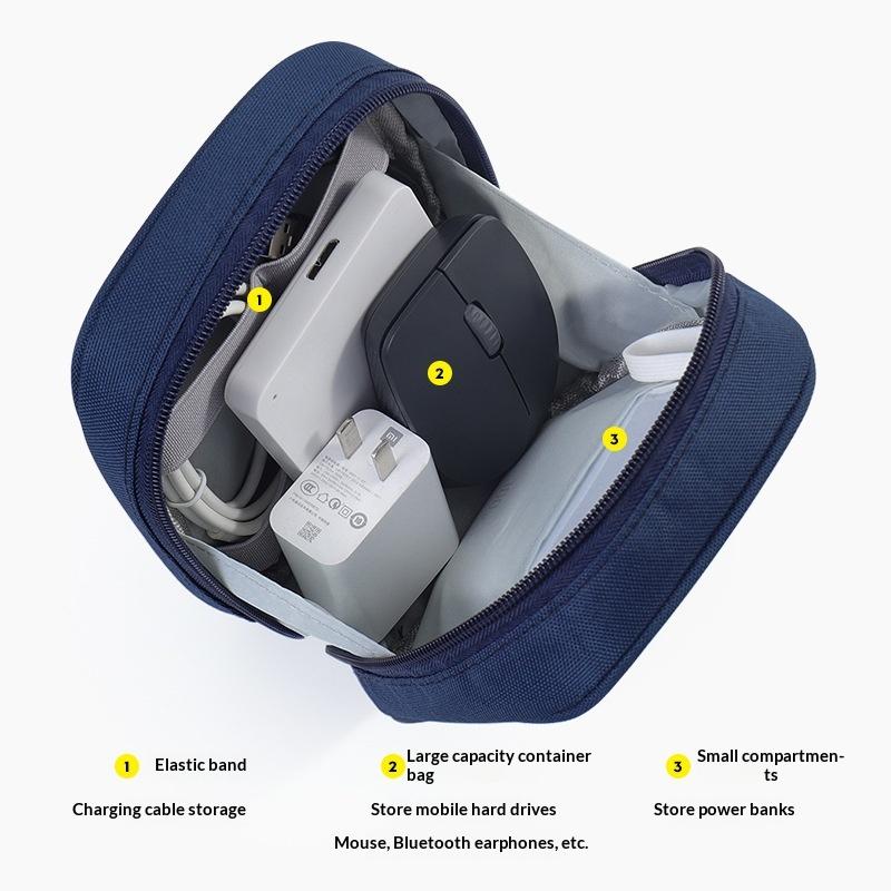 【Y】Waterproof Portable Cable O - Travel Accessories Pouch avaliação e preço