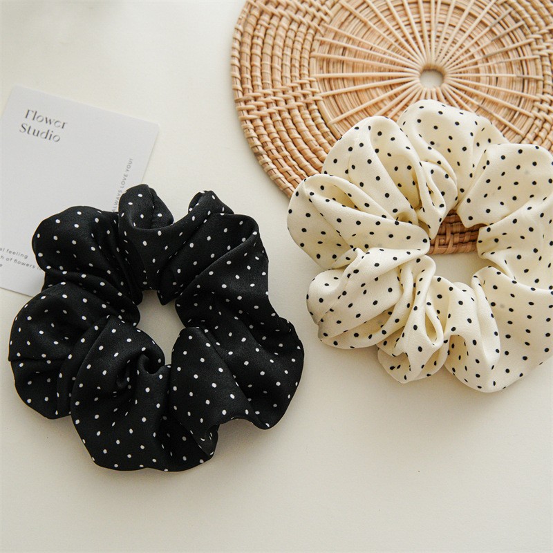 11cm/14cm Dot Cloth Scrunchies - Travel Accessories For Girls avaliação e preço