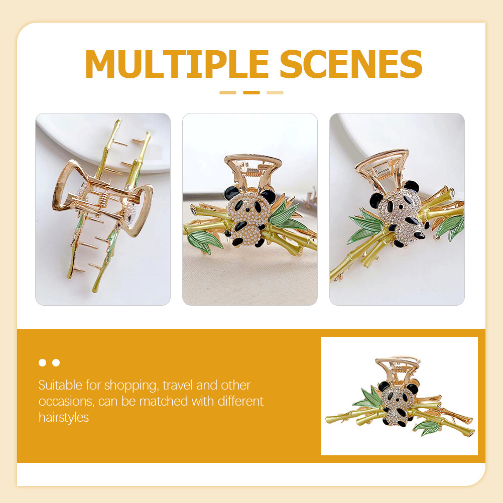 Panda Hair Claw Clip Women All - Travel Accessories Present avaliação e preço
