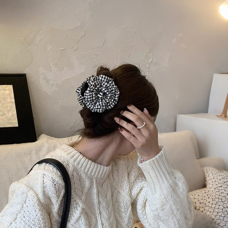Luxury Houndstooth Flower Hair - Travel Accessories For Girls avaliação e preço