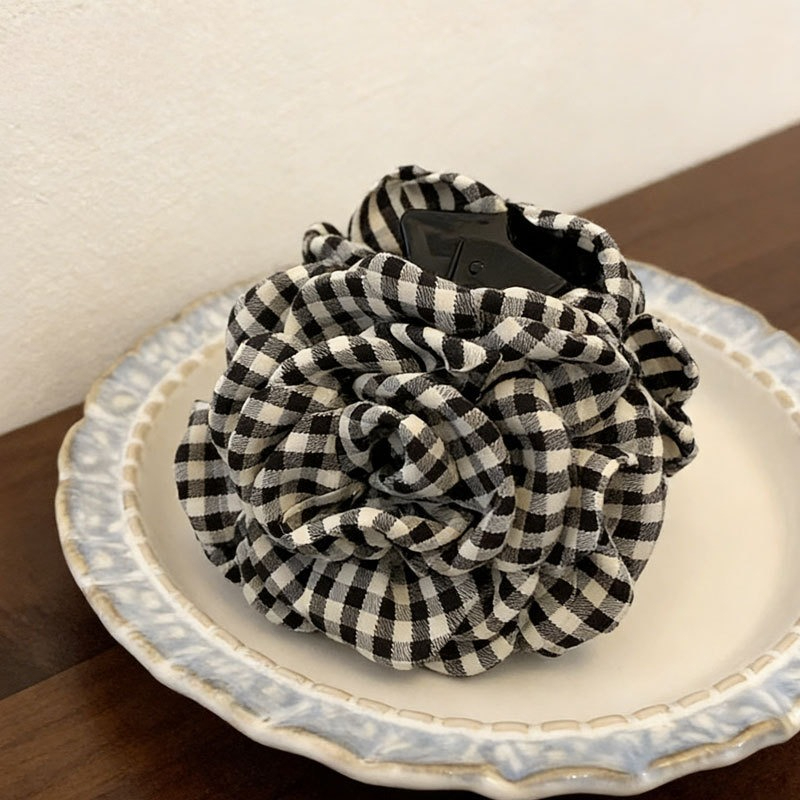 Luxury Houndstooth Flower Hair - Travel Accessories For Girls avaliação e preço