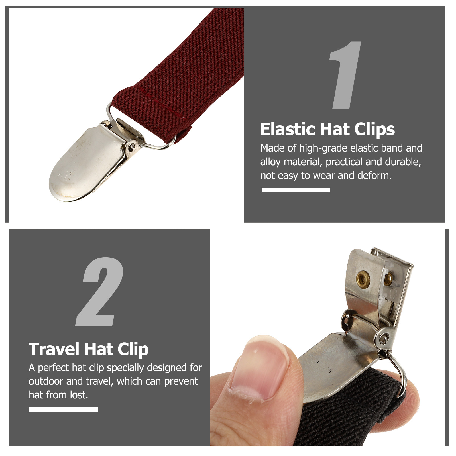 6Pcs Headwear Clip Multi-Purpo - Travel Accessories Present avaliação e preço