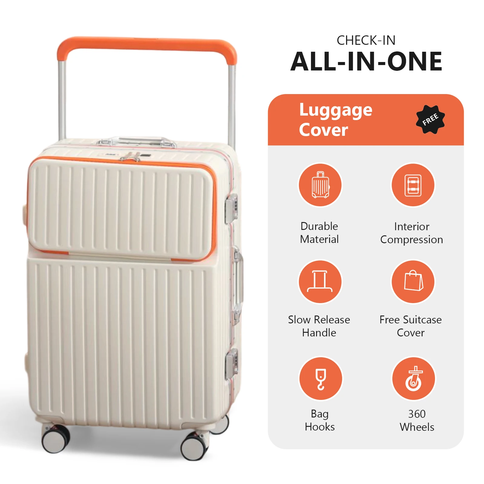 Wide-Handle Travel Suitcase Al - Travel Lock Tsa Approved avaliação e preço