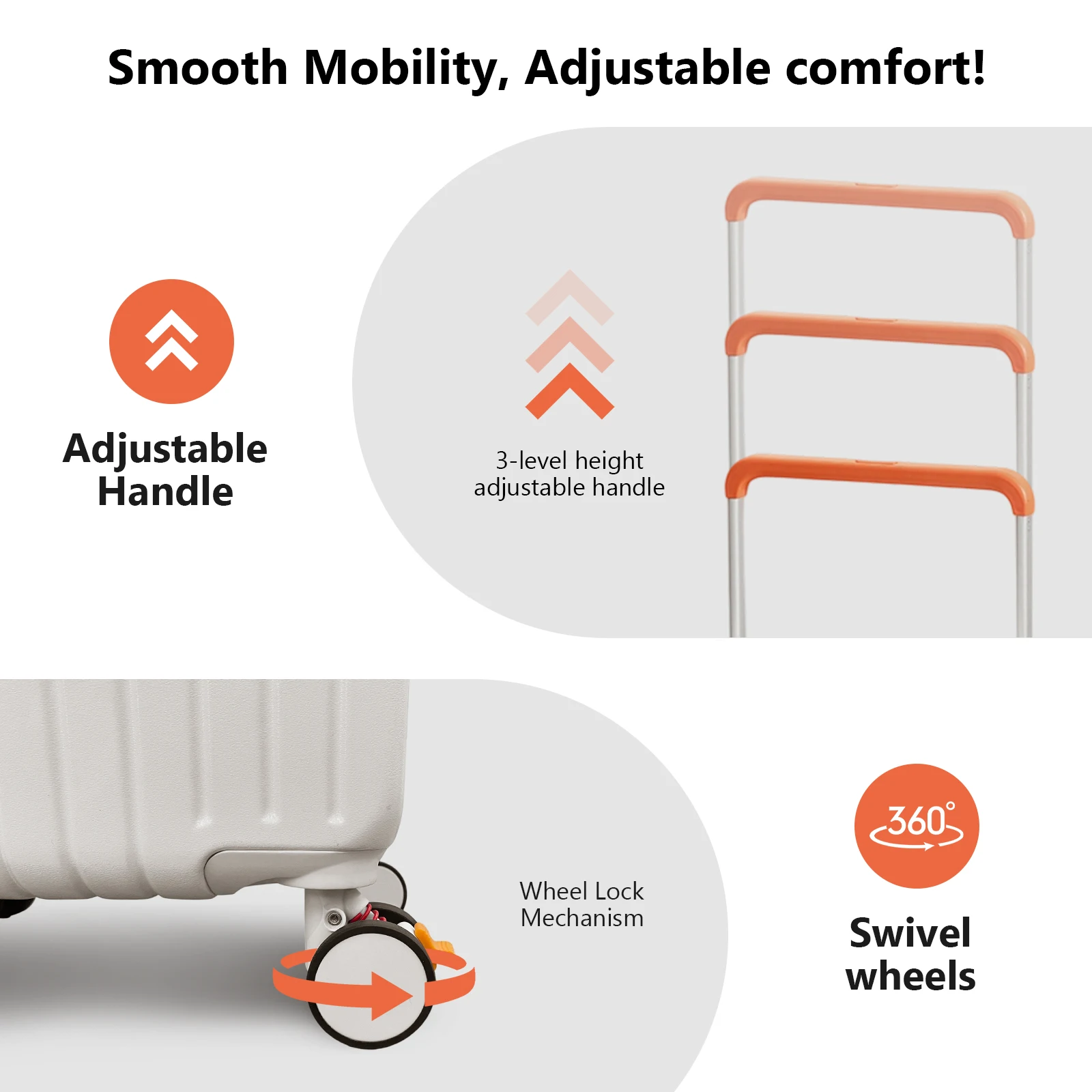 Wide-Handle Travel Suitcase Al - Travel Lock Tsa Approved avaliação e preço