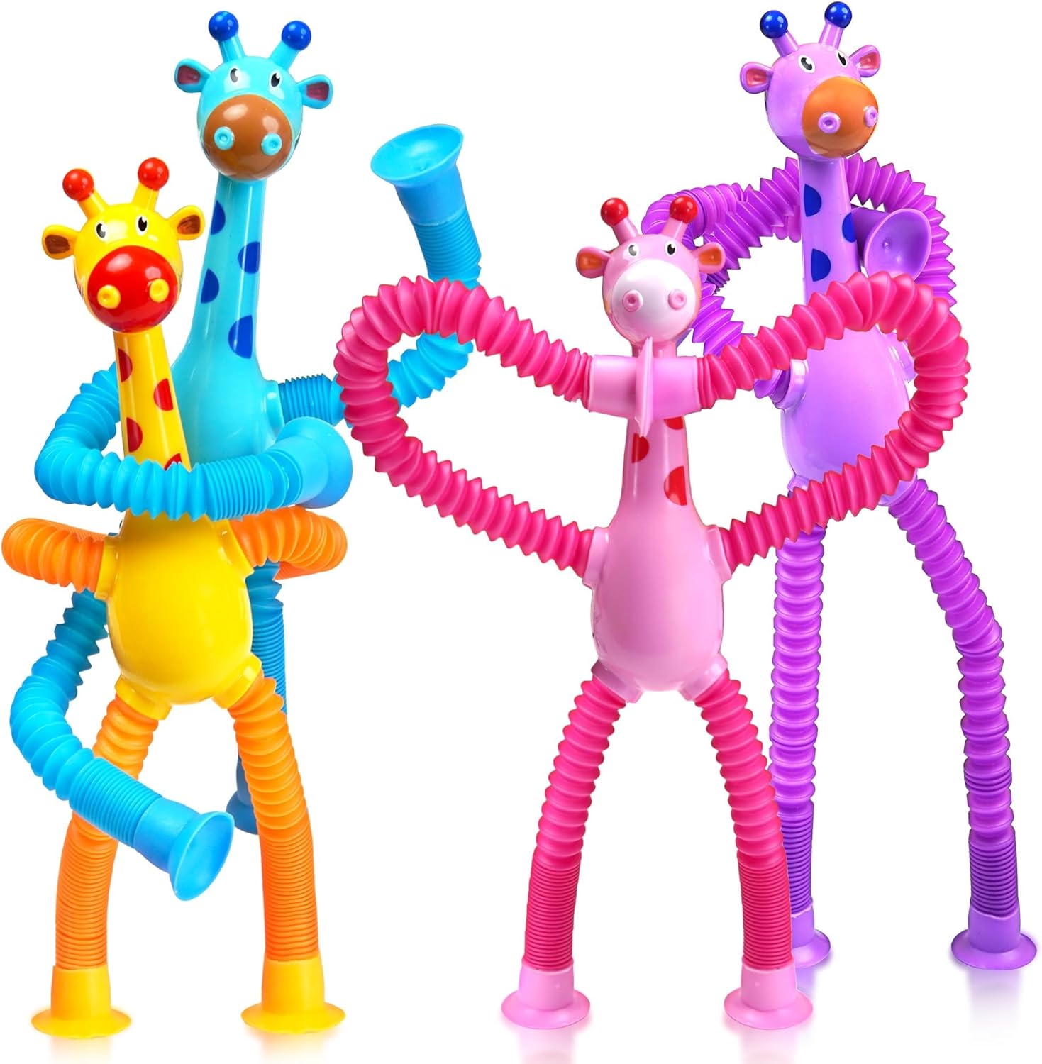 Giraffe Sensory Travel Toys 4P - Travel Accessories Gift Basket avaliação e preço