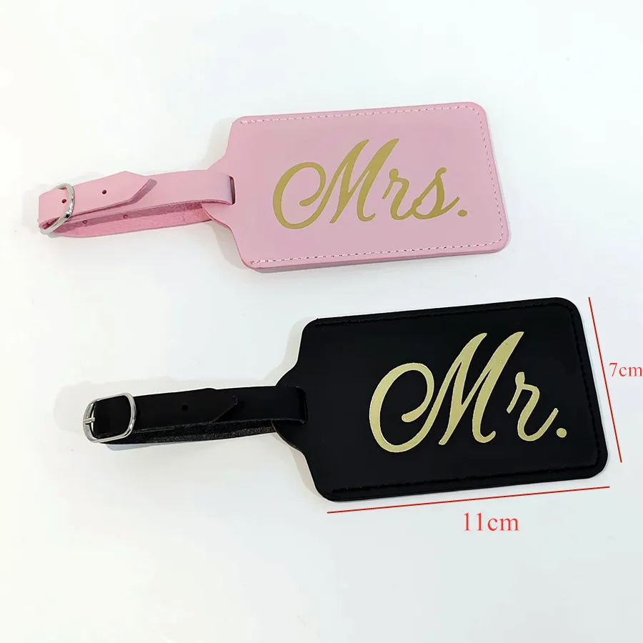 2PCS/Set Mr Mrs Couples Luggag - Travel Accessories Name avaliação e preço