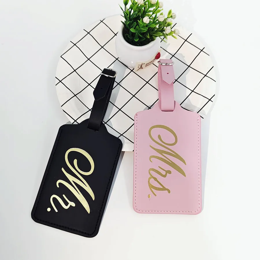 2PCS/Set Mr Mrs Couples Luggag - Travel Accessories Name avaliação e preço