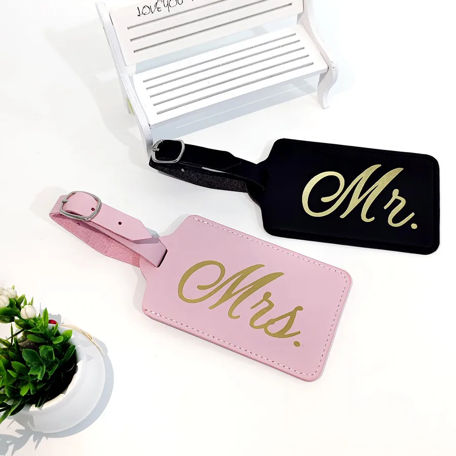2PCS/Set Mr Mrs Couples Luggag - Travel Accessories Name avaliação e preço