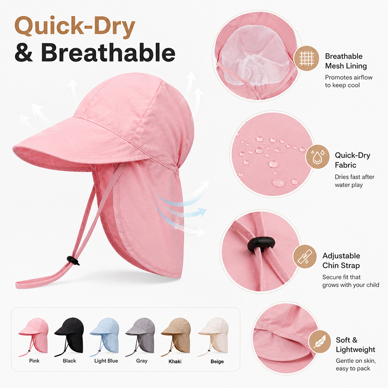 Quick Dry Baby Hats Summer Thi - Travel Accessories For Girls avaliação e preço
