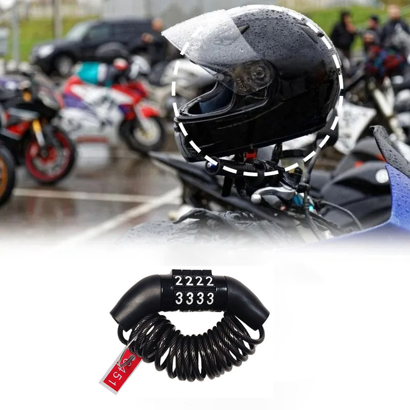 Motorcycle Bicycle Anti-Theft  - Cable Lock Combination avaliação e preço