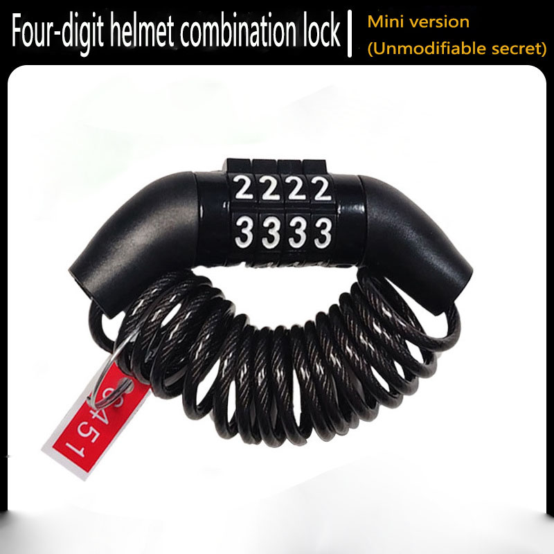 Motorcycle Bicycle Anti-Theft  - Cable Lock Combination avaliação e preço