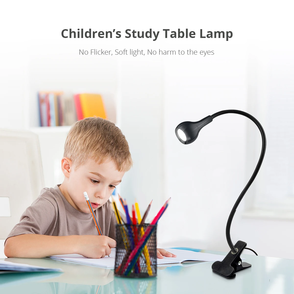 1-10Pcs Clip-On Light USB Powe - Book Light Flexible avaliação e preço