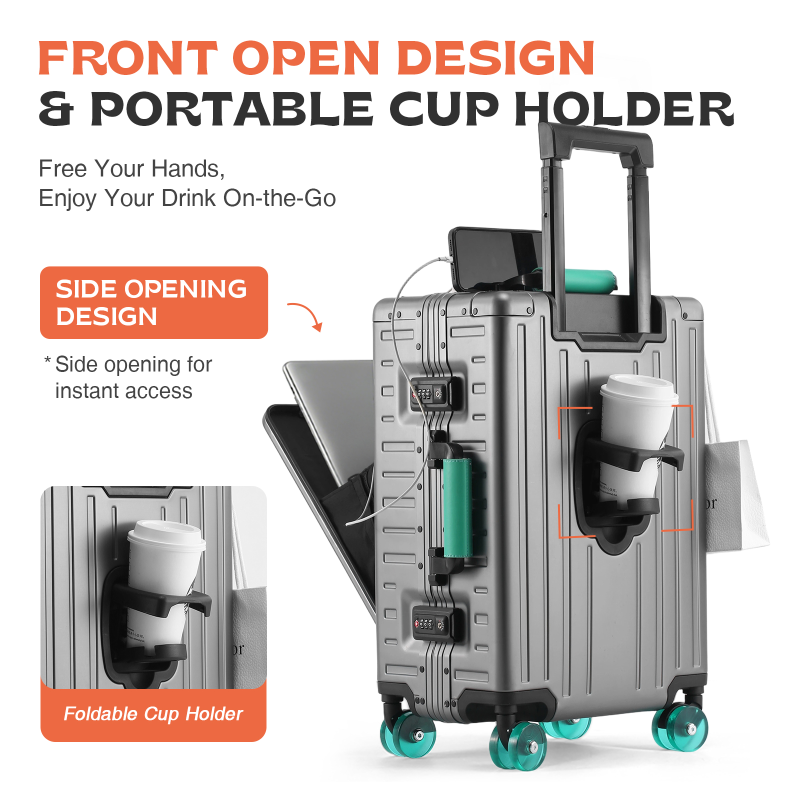 AIWEINY Aluminum Magnesium All - Travel Lock Tsa Approved avaliação e preço