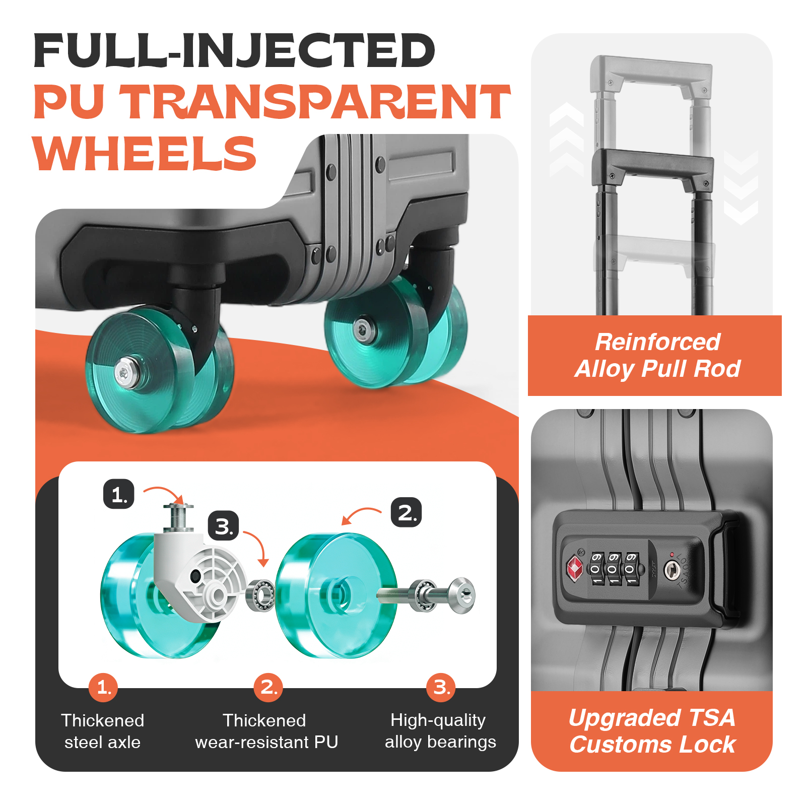 AIWEINY Aluminum Magnesium All - Travel Lock Tsa Approved avaliação e preço