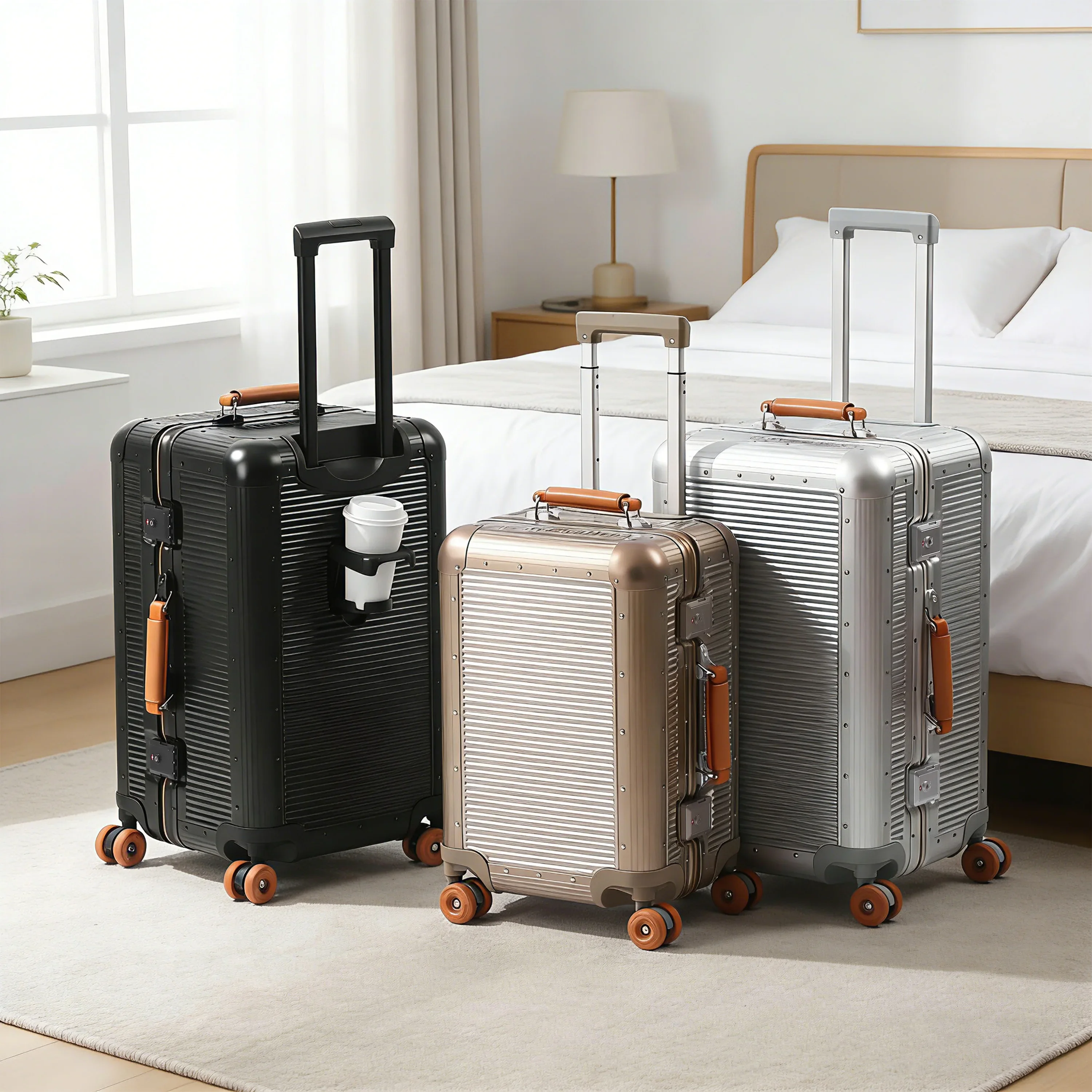 Aluminum Frame PC Luggage 20/2 - Travel Lock Tsa Approved avaliação e preço