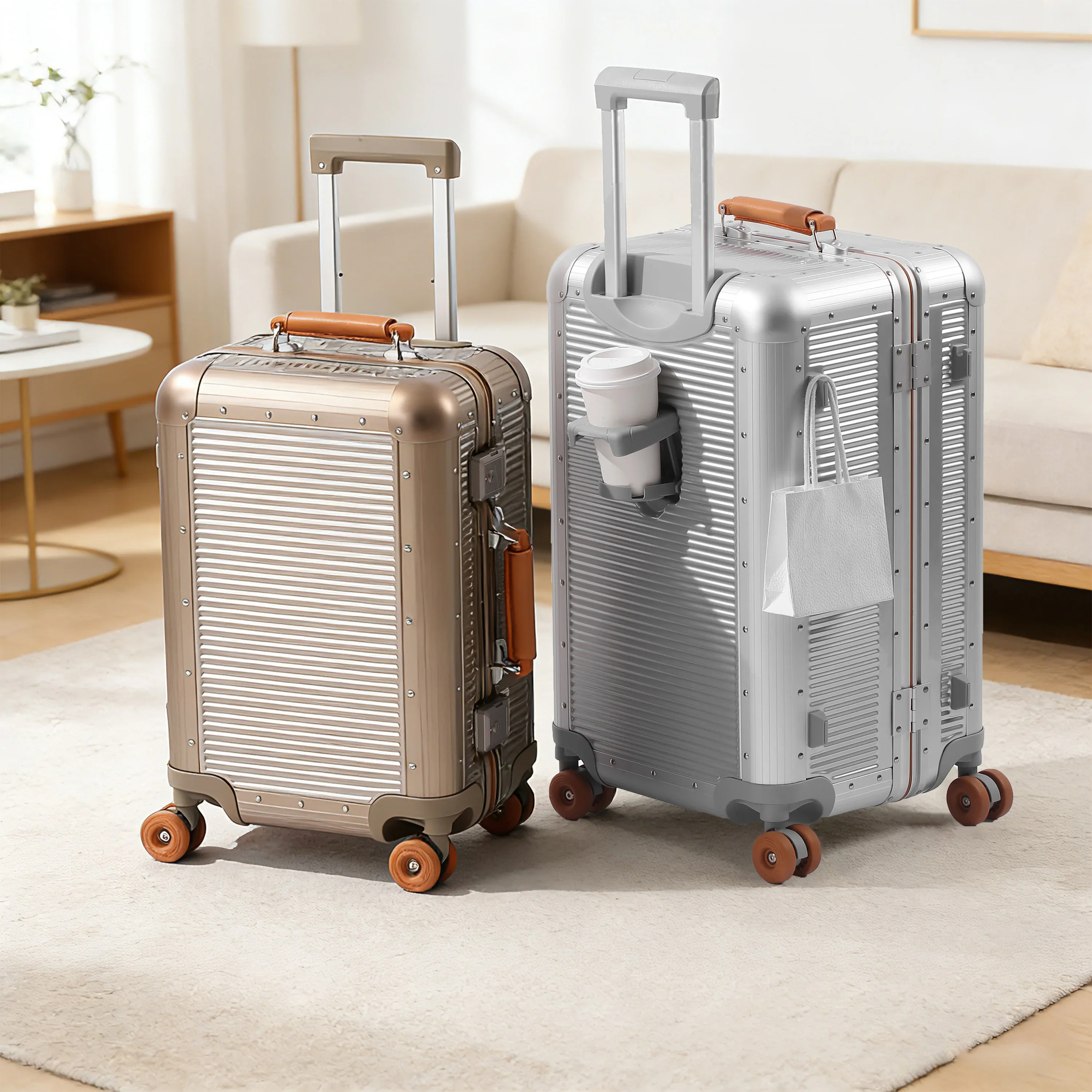Aluminum Frame PC Luggage 20/2 - Travel Lock Tsa Approved avaliação e preço