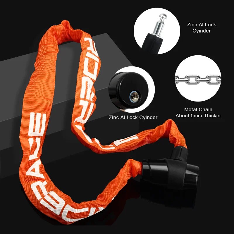 RIDERACE Bicycle Chain Lock Po - Cable Lock Combination avaliação e preço