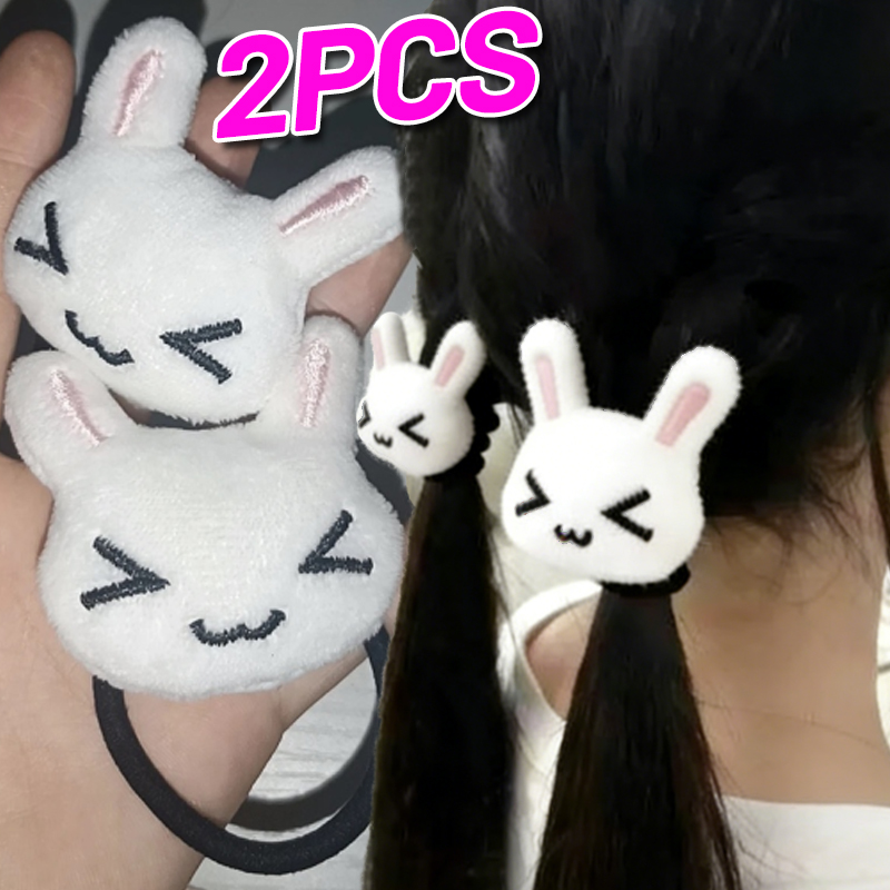 Sweet Plush Bunny Hair Tie Cut - Travel Accessories For Girls avaliação e preço
