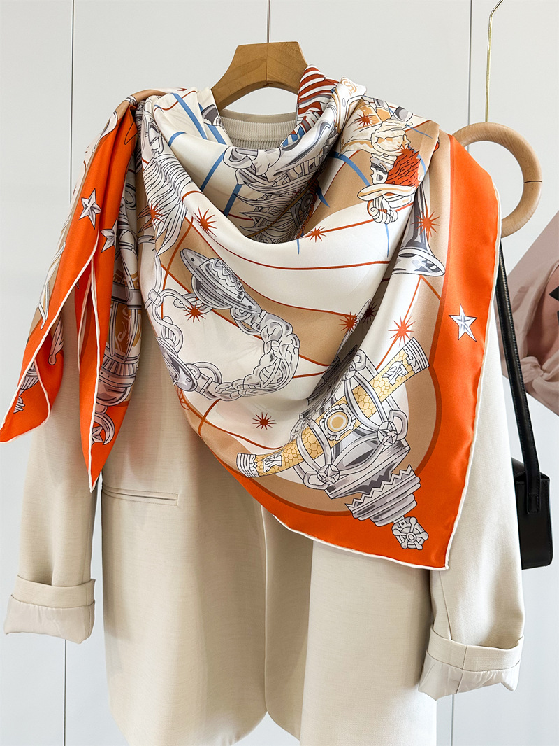 Luxury Brand Scarf Large Silk  - Travel Accessories Pouch avaliação e preço
