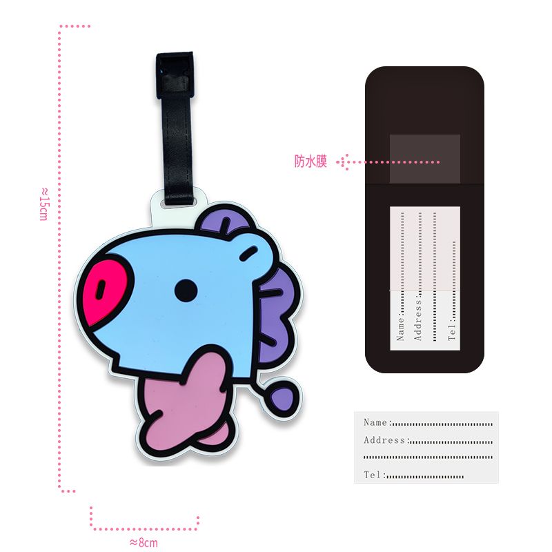 BT21 cartoon cute keychain Kaw - Travel Accessories Bag avaliação e preço
