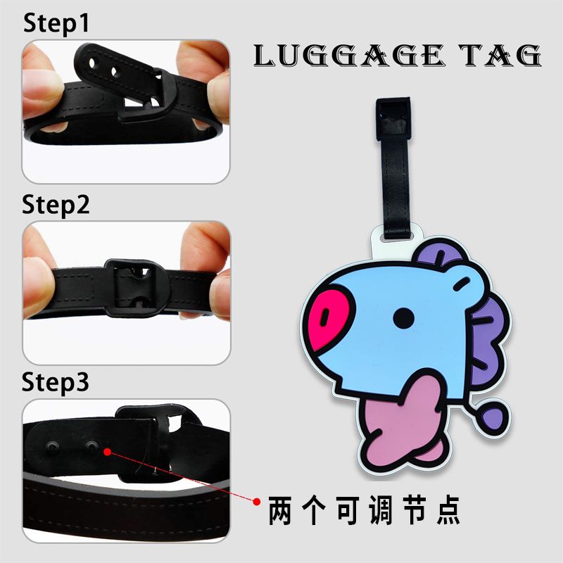 BT21 cartoon cute keychain Kaw - Travel Accessories Bag avaliação e preço