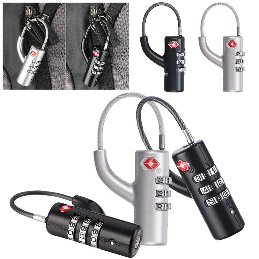Waterproof Small Padlock Porta - Cable Lock Combination avaliação e preço