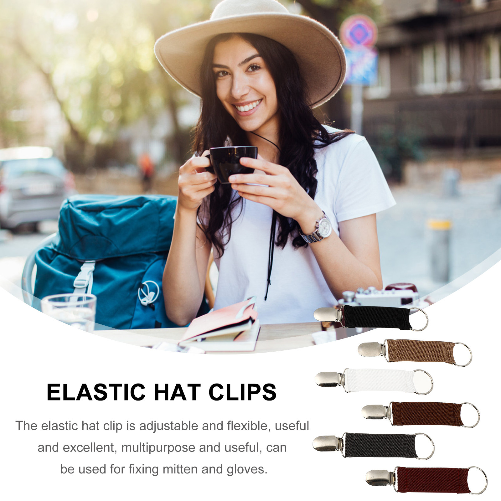 6Pcs Headwear Clip Travel Elas - Travel Accessories Present avaliação e preço