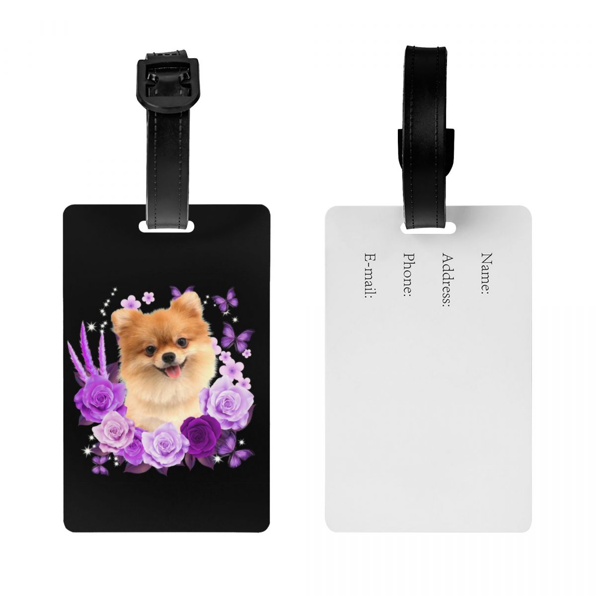 Pomeranian Dog With Rose Flowe - Travel Accessories Name avaliação e preço