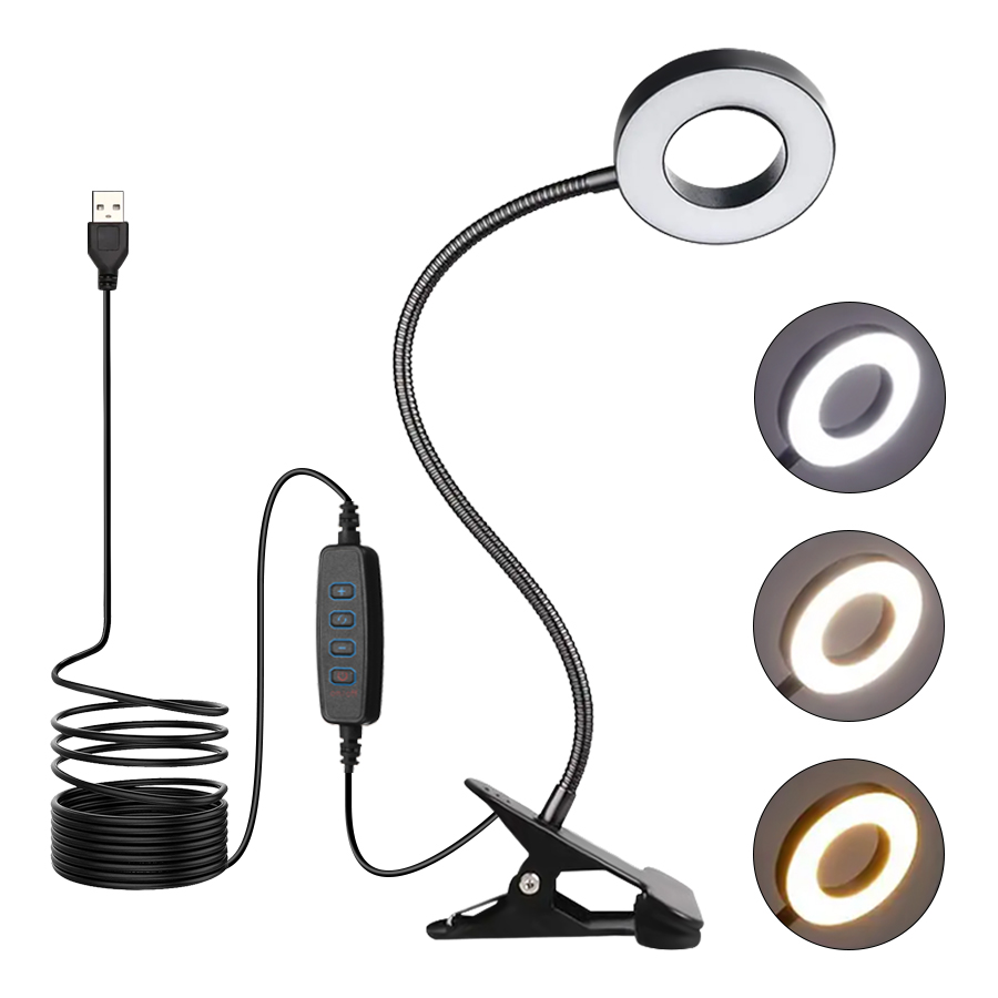 LED Clip On Reading Desk Lamp  - Book Light Flexible avaliação e preço