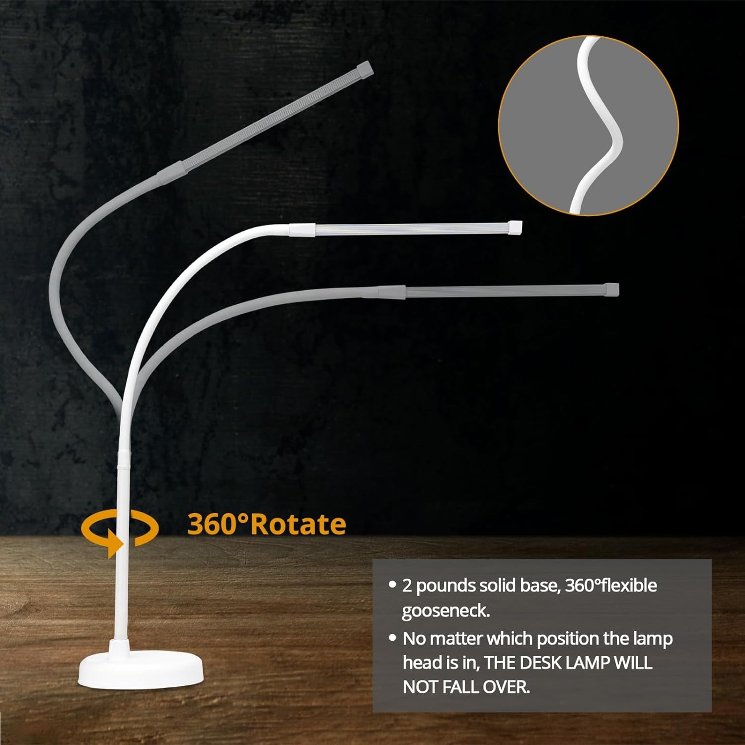 Eye-Caring LED Desk Lamp with  - Book Light Flexible avaliação e preço