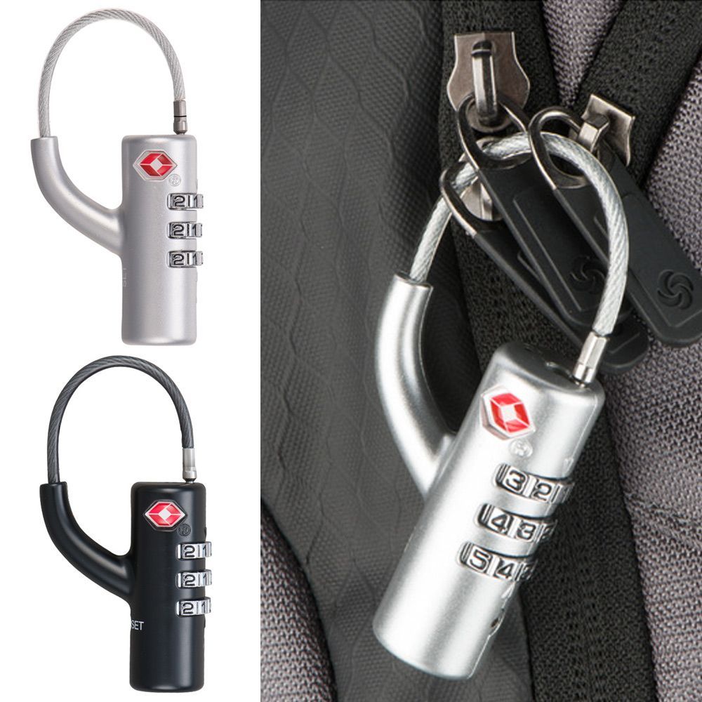 Waterproof Small Padlock Porta - Cable Lock Combination avaliação e preço