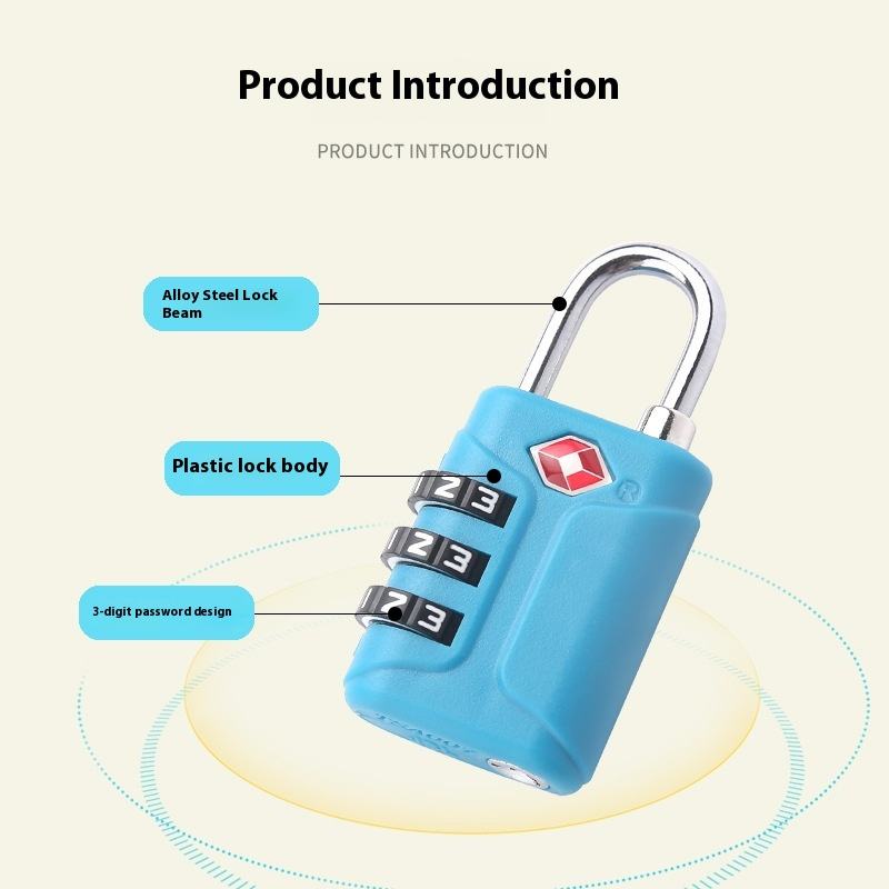 3 Digit TSA Combination Lock N - Travel Lock Tsa Approved avaliação e preço