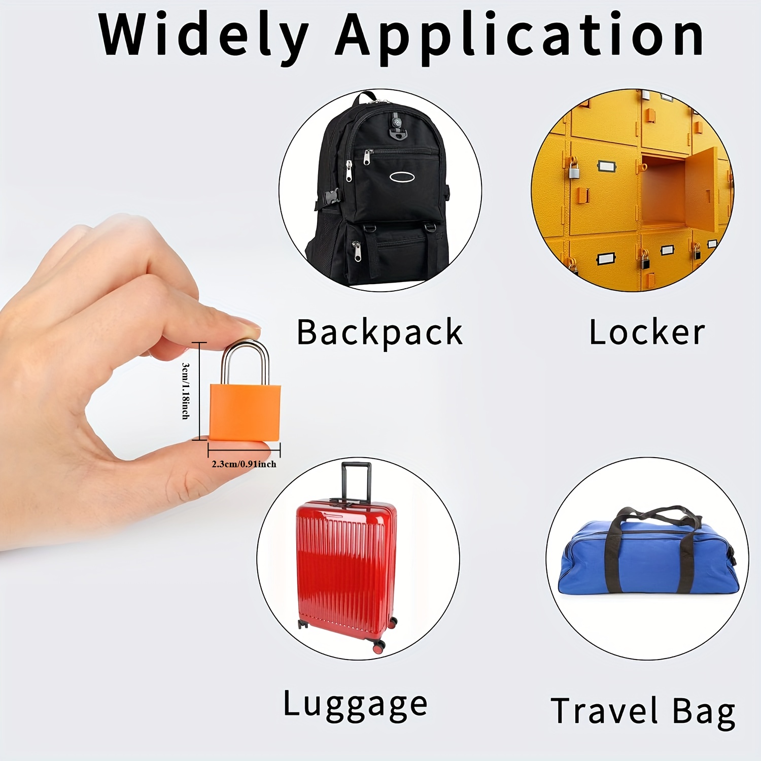 6pcs Suitcase Lock Small Stron - Travel Lock Tsa Approved avaliação e preço